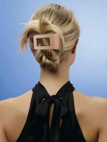 4pcs Women/Girls Flat Hair Clips, Matte Alligator Clips, Strong Hold Hair Clips, Non-Slip Handles, Fashion Classic Hair Accessories - Suitable For Thick & Fine Hair, Daily Hairstyles, Claw Clips, Hair Claws, Hair Slide, Hair Barrettes - Multicolor - View 3