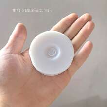 1 件便携式可调光照明灯，暖色/白色 LED 壁橱灯，床头按钮灯，不含电池