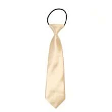 1pc Children's Elastic Tie, Korean Style Solid Color Necktie For School Uniform, Preschool, Student, Boys & Girls, Back To School