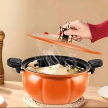 Multi-Function Pumpkin Pot, Large Capacity Soup Pot, Stew Pot, Non-Stick Pot, Pressure Cooker, Suitable For Home Use, Electric & Gas Stove