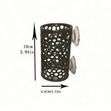 Betta Fish Hideout Tube With Suction Cups - Aquarium ABS Sleeping & Hiding Tunnel Shelter For Fish Shrimp Moss - Secure Window Mount Decor Cave