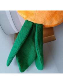 1Pc Large Stuffed Carrot Toy For Dogs/Cats, Pet Chewing And Comforting Toy With Squeaks - Orange - View 7