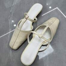 Women Heeled Sandals - 杏色309-1 - 查看 7