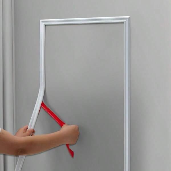 [Self-Adhesive PVC Decor Strip]100/300/500cm Flexible PVC Strip | European/Modern Style Universal | Fits Walls/Floors/Cabinets/TV Walls | Bendable & Cuttable . No-Drill | Living Room/Doorway/Whole-Home Decor . Refine Every Detail