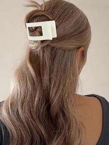 4pcs Women/Girls Flat Hair Clips, Matte Alligator Clips, Strong Hold Hair Clips, Non-Slip Handles, Fashion Classic Hair Accessories - Suitable For Thick & Fine Hair, Daily Hairstyles, Claw Clips, Hair Claws, Hair Slide, Hair Barrettes - Multicolor - View 8