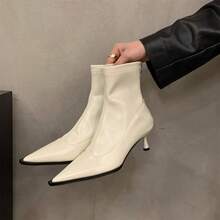 Women Ankle Boots & Booties - White - View 4