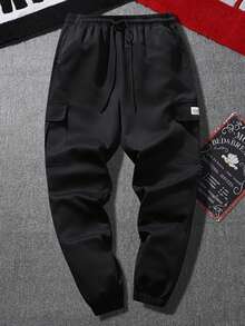 3pcs Men's Casual Cargo Pants, Comfortable Outdoor Sports Trousers - Multicolor - View 2