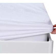 Vinyl Plastic Mattress Protector Fitted Sheet Style Waterproof Mattress Cover Breathable - Bed Wetting And Spill Protection For Mattress Fits A Mattress Up To 11.5" Deep (Queen 80" X 60" X 11.5 Deep) - 全尺寸 76 英寸 x 54 英寸 x 11.5 英寸深 - 查看 11