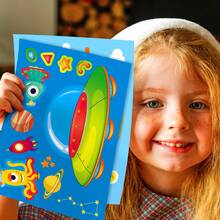 Nhãn dán học tập cảm xúc thuyền - 6 miếng đổi mặt biển có thể tái sử dụng, đồ chơi cảm giác an toàn dưới nước, hoạt động rèn luyện kỹ năng vận động tinh cho trẻ mẫu giáo - Nhiều màu - Xem 7