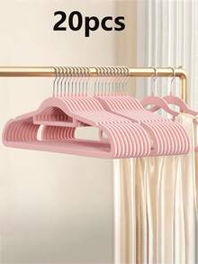 20 cái/10 cái Móc treo quần áo nhung nhiều màu chống trượt Móc treo quần áo nhung Móc treo quần áo dễ thương Móc treo quần áo tiết kiệm không gian tủ quần áo Móc treo quần áo thiết yếu cho gia đình Kẹp quần áo - Nhiều màu - Xem 15