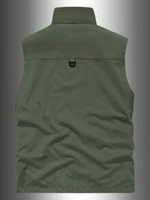 男士户外多功能实用背心，春夏钓鱼摄影休闲夹克，多口袋