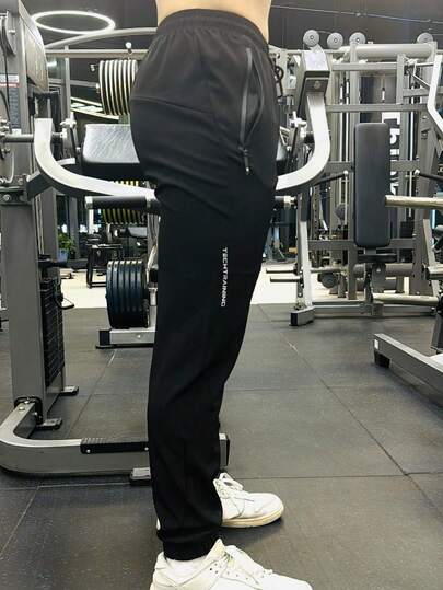 Pantalones deportivos de estilo novio para hombres, pantalones transpirables de secado rápido para actividades al aire libre