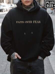 Felpa casual con cappuccio per uomo taglia oversize, morbida con laccetti, adatta per autunno e inverno, vestibilità regular, con tasche frontali, leggermente elastica