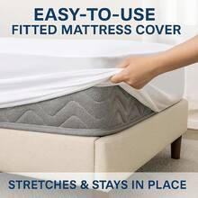 Vinyl Plastic Mattress Protector Fitted Sheet Style Waterproof Mattress Cover Breathable - Bed Wetting And Spill Protection For Mattress Fits A Mattress Up To 11.5" Deep (Queen 80" X 60" X 11.5 Deep) - 全尺寸 76 英寸 x 54 英寸 x 11.5 英寸深 - 查看 3