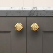 Gold Cabinet Handles, Brushed Brass Zinc Alloy Drawer Pulls, Kitchen Cabinet Hardware Accessories - Gold - View 6