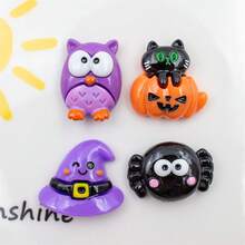 Set de 5 imanes de refrigerador para decoración de cocina de la serie de Halloween con calabaza y calavera