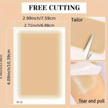 3/5/15/25/40片纹身遮盖贴，无香型，隐形防水，轻便，外观自然，无需电池，无需电力即可使用，用于遮盖纹身和疤痕 - 杏色 - 查看 6