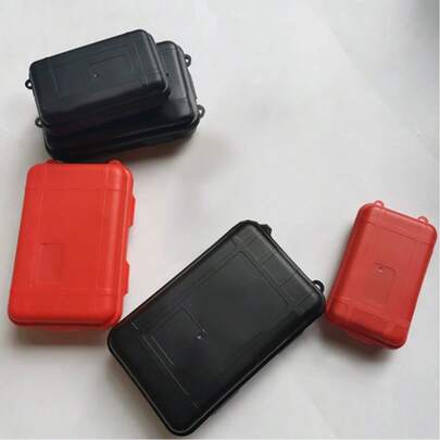 1个户外防水密封储物盒，塑料气密容器，适用于钓鱼、露营、徒步旅行装备