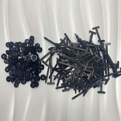 100 piezas de bridas de nailon de alta resistencia con cabeza de bloqueo de plástico negro, sujetadores de amarre adecuados para uso automotriz, doméstico, de oficina y al aire libre, sujetadores de línea de alta resistencia, herramienta de organización de uso múltiple