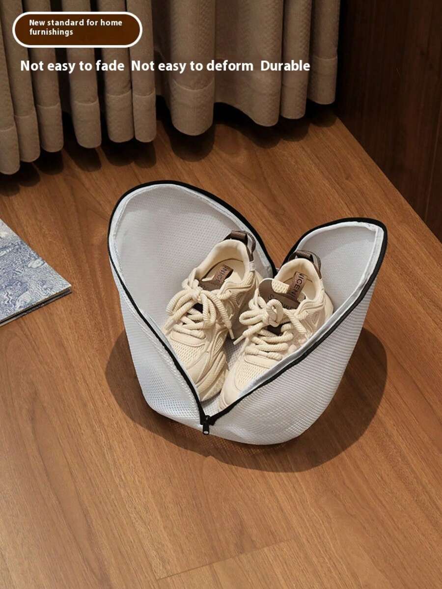 1 件 Slouchy 洗鞋袋，加厚三明治网袋，可机洗，防变形