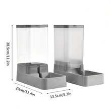 2pcs Multi-Color Automatic Cat Feeder And Water Dispenser Set, Pet Feeding And Drinking Station, 1.0 Gallon Capacity Gravity Food Dispenser, Reusable Filter, Plastic Material For Cats And Dogs, No Battery Required - Multicolor - View 3