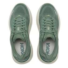 Hoka Zapatillas de running Bondi 9, nueva mediasuela de espuma supercrítica, acolchada y transpirable para entrenamiento y larga distancia de hombres 1162011-SNTF - Verde oscuro/verde helecho - Ver 4