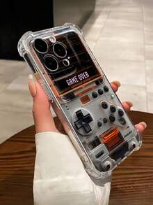 Technology-Inspired Game Console Design Shockproof Phone Case Compatible With Apple 17 Pro Max, 17, 16 Pro Max, 15, 14 PLUS, 13, 12, 11, 12 Pro, 13 Pro Max, 14 Plus, 15 Pro, XR, 7P. Minimalist High-End Transparent Phone Case With Four-Corner Air Cushion Anti-Fall, Full Body Protection Anti-Shock Anti-Drop TPU - Multicolor - View 3