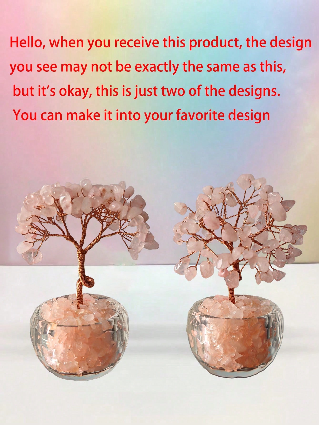 شجرة كريستال الصغيرة الصفراء، ستضيف لمسة من الأناق...