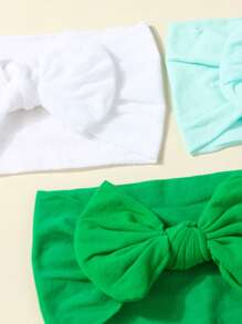 9 件婴儿糖果色尼龙大蝴蝶结头带，新生婴儿幼儿女孩男孩发饰头饰套装，适合所有季节日常佩戴