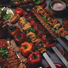 60cm Wide Stainless Steel Flat Barbecue Skewers Without Wooden Handle, Heavy Duty Kebab Skewers For Turkish, Brazilian, European Grill, Outdoor Cooking, Camping, Durable