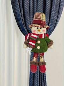 圣诞装饰新款窗帘扣老人雪人麋鹿家居装饰橱窗商场酒店装饰圣诞装饰圣诞装饰品房间装饰家居装饰墙面装饰 - 多色 - 查看 6