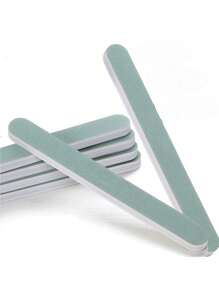 كتل إسفنجية نايل مزدوجة الجوانب وتلميع، مناسبة للأكريليك نايلز براقة، أداة العناية بالأكريل الطبيعية وأداة التلميع