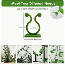 30/50/100 pezzi Clip per piante rampicanti, Clip di supporto per piante rampicanti, Ganci per piante rampicanti, Clip per piante rampicanti, Clip per piante di denaro, Fissaggio per piante e viti, Anello verde a sgancio rapido per fissaggio piante, Accessori per organizzazione dei cavi, Supporto per piante da interno - Multicolore - Visualizzare 4
