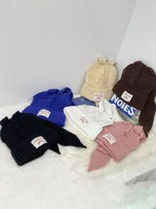 1pc Y2K Style Knitted Hat With Rabbit Ears, Suitable For Street, Party, Autumn/Winter Outdoor, Warm And Windproof Autumn Accessories - Knitted Hat - View 3