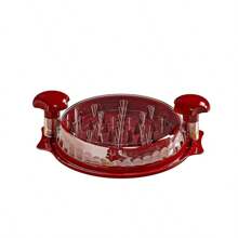 1pc Household Chicken Meat Shredder, Meat Grinder, Meat Separator, Transparent Cover, Rotary Design