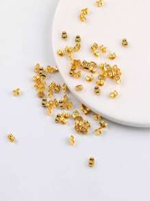 100个不锈钢耳钉配件，蝴蝶耳塞，DIY耳钉耳塞，耳饰批发 - 彩色 - 查看 3