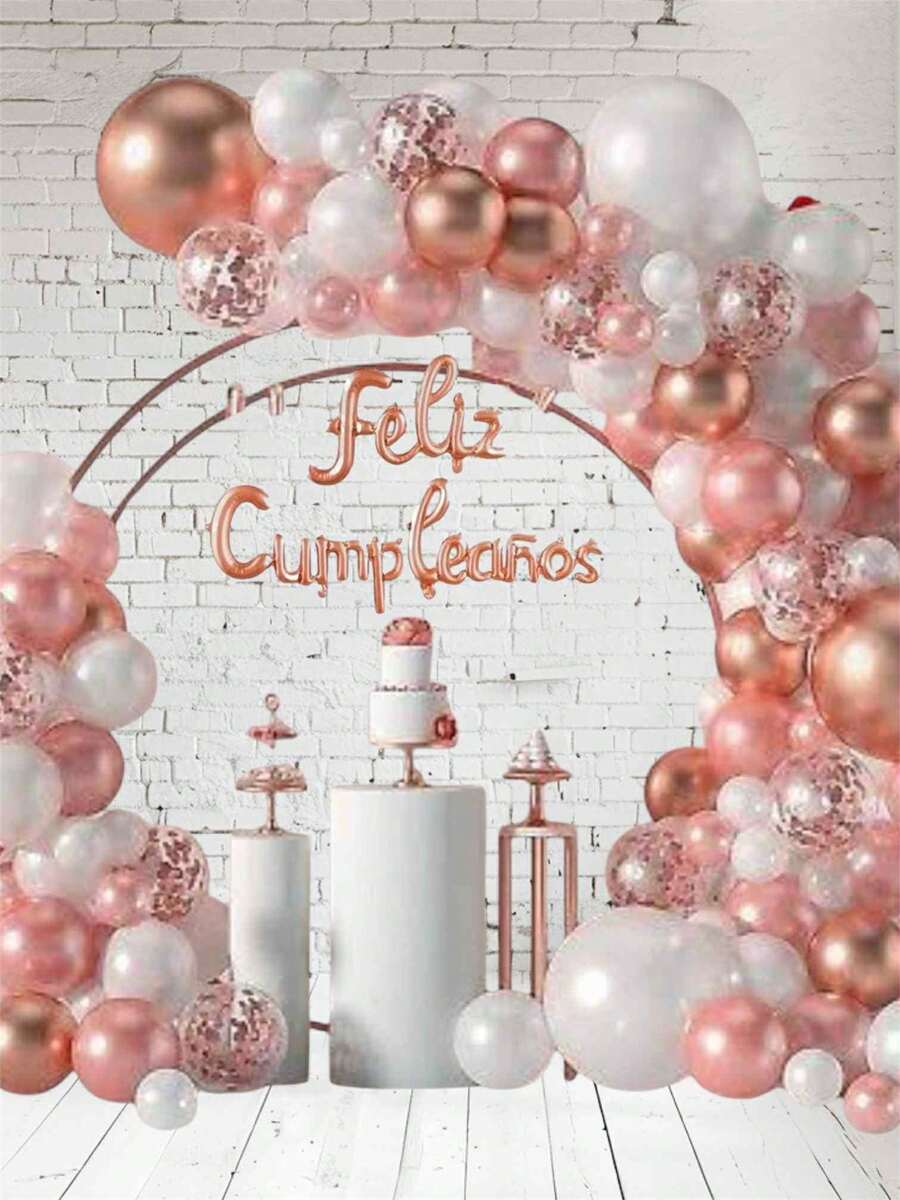 Decorative Balloon For Birthday Party, In Pretty Colors - 玫瑰金 - 查看 1