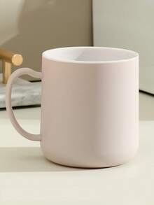 1pc Personalized Muted Color Minimalist Luxury Toothbrush Holder With Handle, Customized Couple/Student Dormitory Rinse Cup, Suitable For Home Daily Cleaning Supplies, Cold/Hot Water Cup, Back To School Dormitory Bathroom Supplies, Customized Toothbrush Rinse Cup - Multicolor - View 7