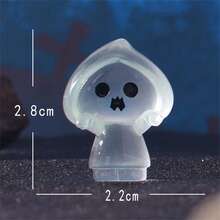 6 Stücke Halloween Puppe & Geist leuchtende Mikrolandschaft Tischdekoration, Auto Innenraum Accessoires