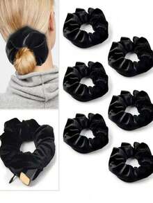 1 件带隐藏口袋的天鹅绒发圈，多功能发饰袋，用于存放钱和小物品，弹性发圈带拉链秘密隔层，可容纳钥匙、现金、口红，多功能隐藏式便携式小袋，适用于旅行、海滩、学校、宿舍、浴室、度假必需品、马尾辫夹、发圈、发橡皮筋、发绳、发饰