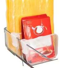 5 10 15 20PCS Organizadores de Refrigerador Transparentes y Resistentes Divisores Ajustables Almacenamiento de Nevera Gabinetes de Cocina Compartimentos que Ahorran Espacio - 5 piezas - Ver 7