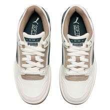 Puma Rebound Retro SD Sneakers, Low-Top Breathable Casual Shoes For Men And Women, 400214-09 - Warm White-light Green-gum - View 4