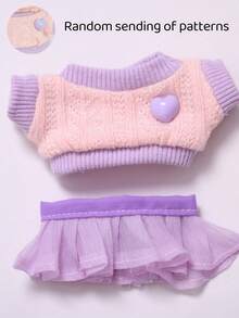 拉布布 17 厘米怪兽娃娃服装配饰服装 DIY 高品质吊坠娃娃配件 - 彩色 - 查看 7