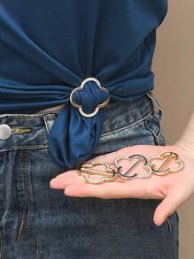 3 pezzi Fermagli multifunzionali in metallo per sciarpe e accessori - Accessori eleganti e alla moda adatti per sciarpe, maglietta e cinture, adatti per qualsiasi occasione