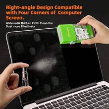 Kit de limpieza de teclado con pantalla de computadora portátil, herramienta de lavado electrónica todo en 1 para MacBook iPad Pro, teléfono celular, cepillo para tableta, computadora, monitor de PC, lente de cámara de TV con patente, verde, 9600824 - Verde - Ver 6