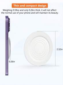 1pc New Magnetic Selfie Lens, High Definition Auxiliary Selfie Tool, Rear Reflective Mirror For Live Streaming