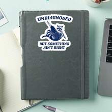 1 miếng dán vinyl hình gấu trúc ngộ nghĩnh, nhãn dán hài hước châm biếm về sức khỏe tâm thần, nhãn dán meme "Có gì đó không ổn", nhãn dán laptop chống nước màu đen hài hước, nhãn dán tự trào phúng độc đáo, nhãn dán chai nước biểu cảm lo lắng, nhãn dán vinyl hình gấu trúc năng lượng hỗn loạn, nhãn dán hài hước trị liệu mỉa mai. - Nhiều màu - Xem 4