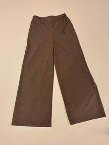 Women's Casual Loose Retro Drape Solid Color Pants