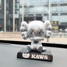 1pc KAWS Doll XX Eyes Car Ornaments Bobblehead Ornaments, Cute Cartoon Cos Bobblehead Doll Car Creative Cake Decorations Multiple Colors To Choose From Gifts For Friends - Multicolor - View 6