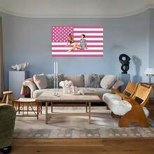 1pc Customized American Flag, Customizable Flag, Add Your Own Photos And Text, Also Suitable For Customized Tapestry, Garden Flag, Applicable For Birthday, Wedding, Valentine's Day, Halloween, Christmas, Party, Father's Day, Mother's Day, Easter, New Year, Thanksgiving, Home Decor, Bedroom Aesthetics, Wall Art, Graduation Ceremony, Tea Room, Bedroom, Living Room, Anniversary, Home Decoration, Sofa, Bed, Car, Tea Room, Bedroom, Living Room, Outdoor, Garden